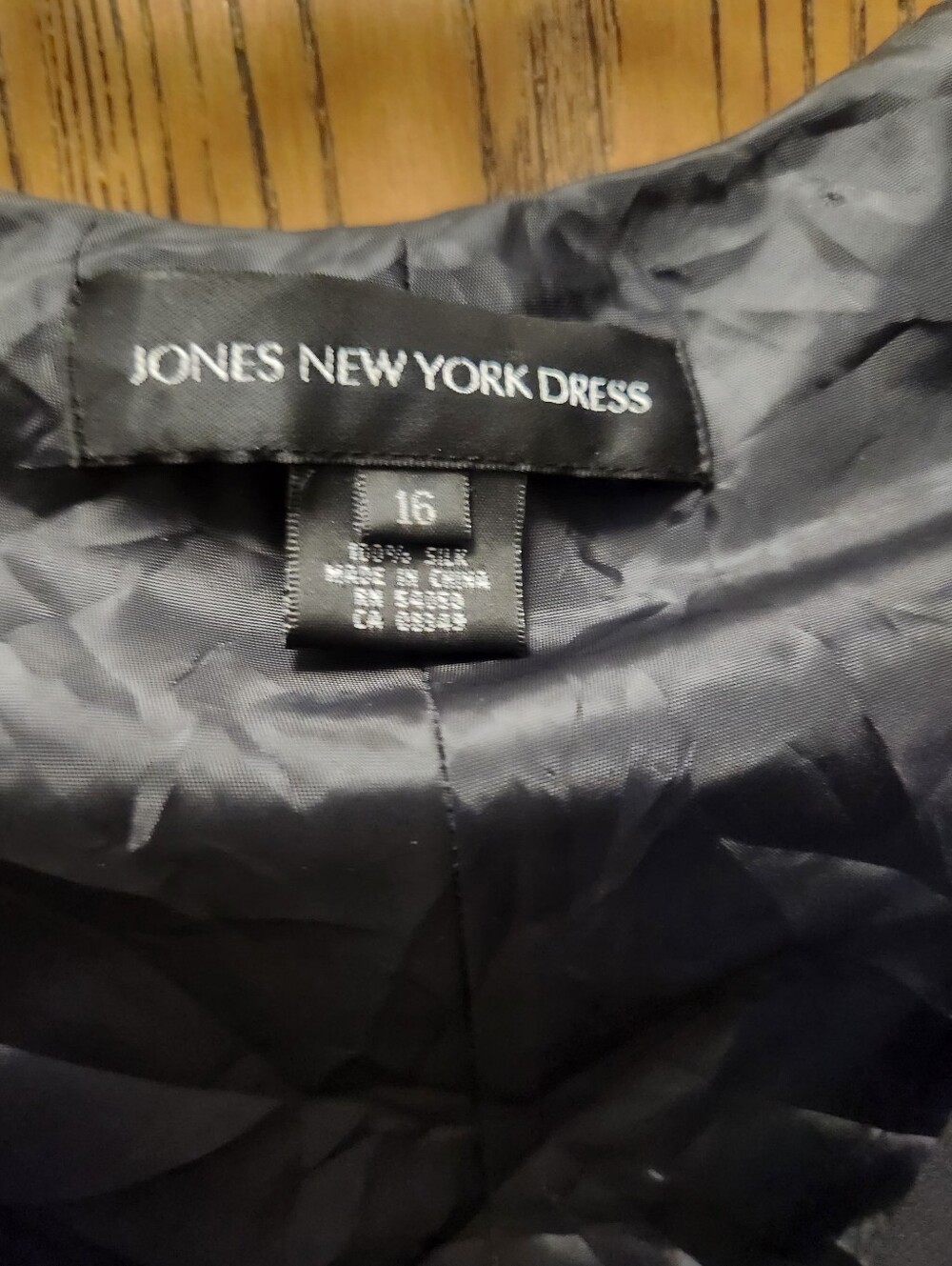 Jones New York Black Dress Floral Print - Picture 6 of 9
